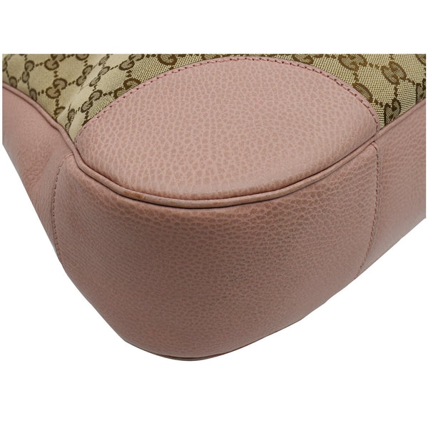 GUCCI Large Bree GG Canvas Hobo Bag Pink 449244