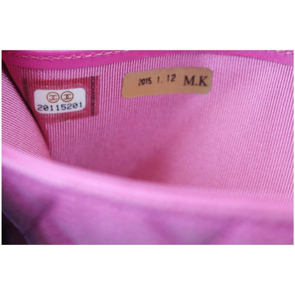 Chanel CC Caviar Leather Long Wallet Pink | Model cdoe