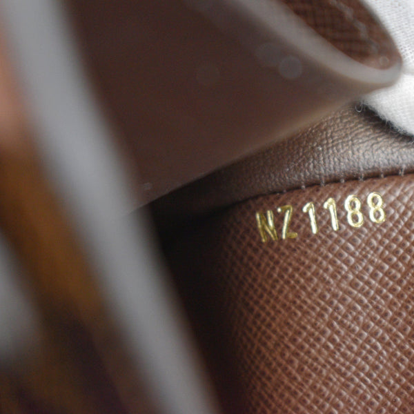 LOUIS VUITTON Damier Ebene Normandy Compact Wallet Rose Ballerine