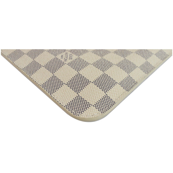Louis Vuitton Wristlet Pouch Damier Azur Neverfull MM white