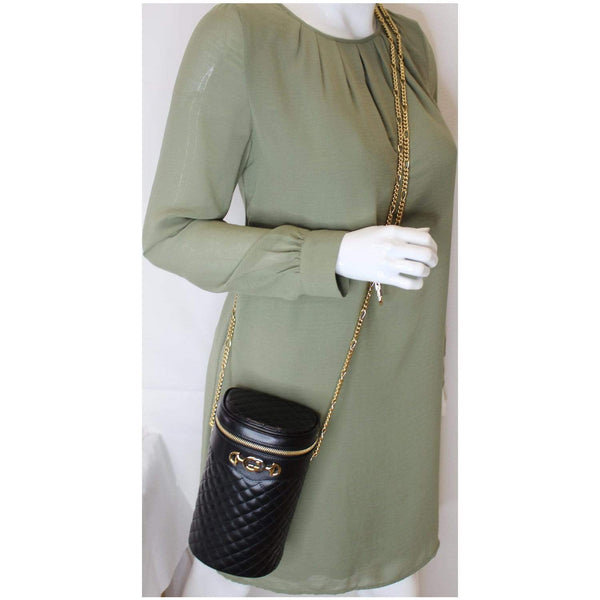Gucci Trapuntta Calfskin Leather Belt Crossbody Bag for sale
