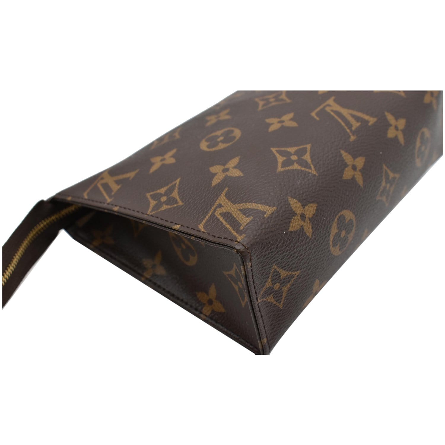 Louis Vuitton Pochet San Paul Cosmetic/Toiletry Bag Brown Leather for sale  online