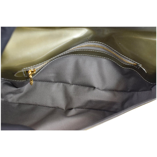 Louis Vuitton Sobe Pochette Vernis Leather Clutch Bag - interior view