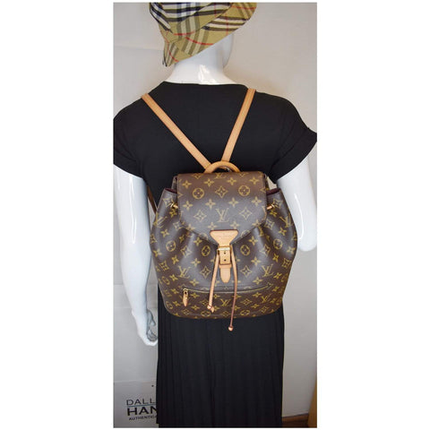 Lv Montsouris NM Monogram Canvas Backpack