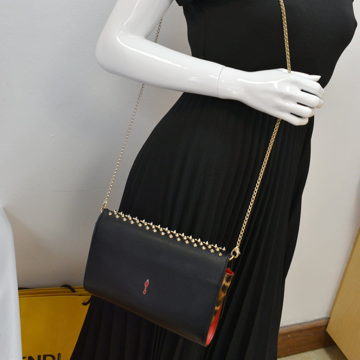 CHRISTIAN LOUBOUTIN, Paloma Mini Bag, Women, Black B260