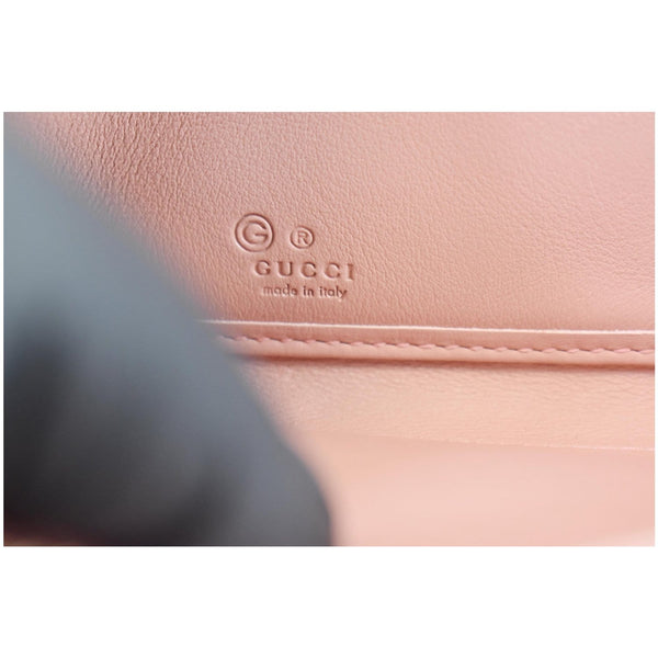 GUCCI Micro GG Guccissima Zip Around Wallet Pink 449391