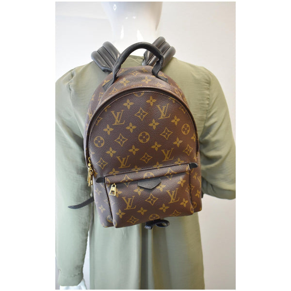 Louis Vuitton Palm Springs Mini Monogram Canvas Bag - wearing style