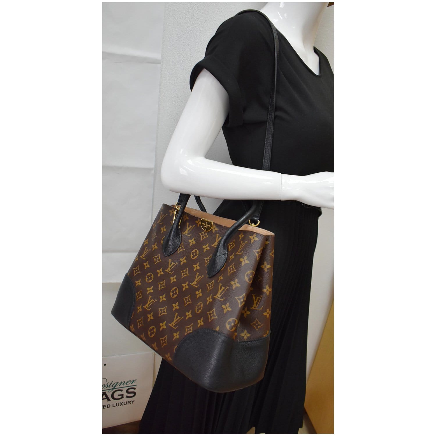 Flandrin bag in brown monogram canvas Louis Vuitton - Second Hand