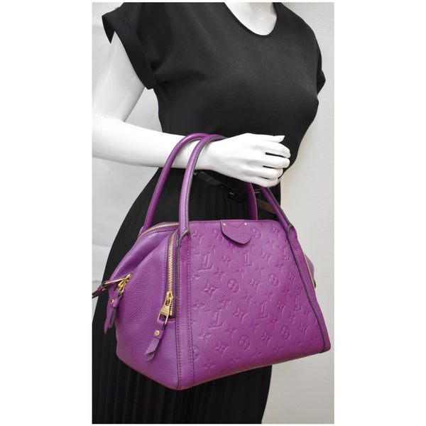LOUIS VUITTON Marais MM Empreinte Monogram Hobo Bag Amethyste
