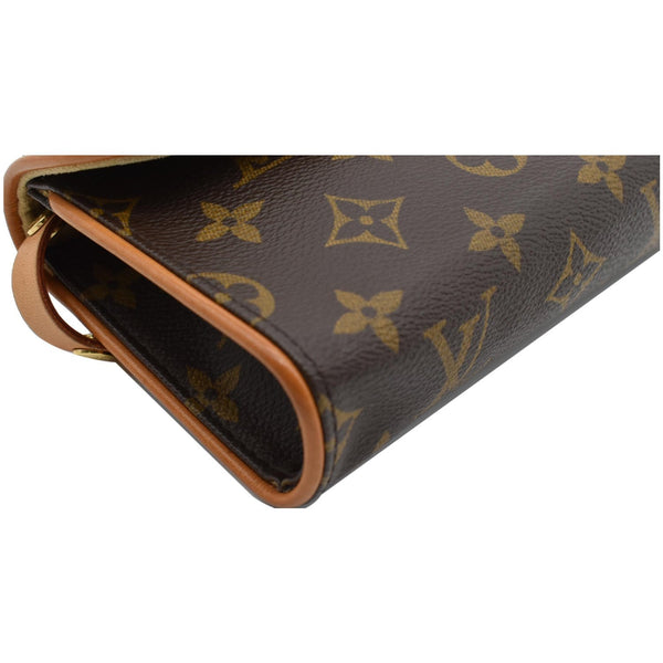 LOUIS VUITTON Pochette Florentine Monogram Canvas Waist Bag Brown