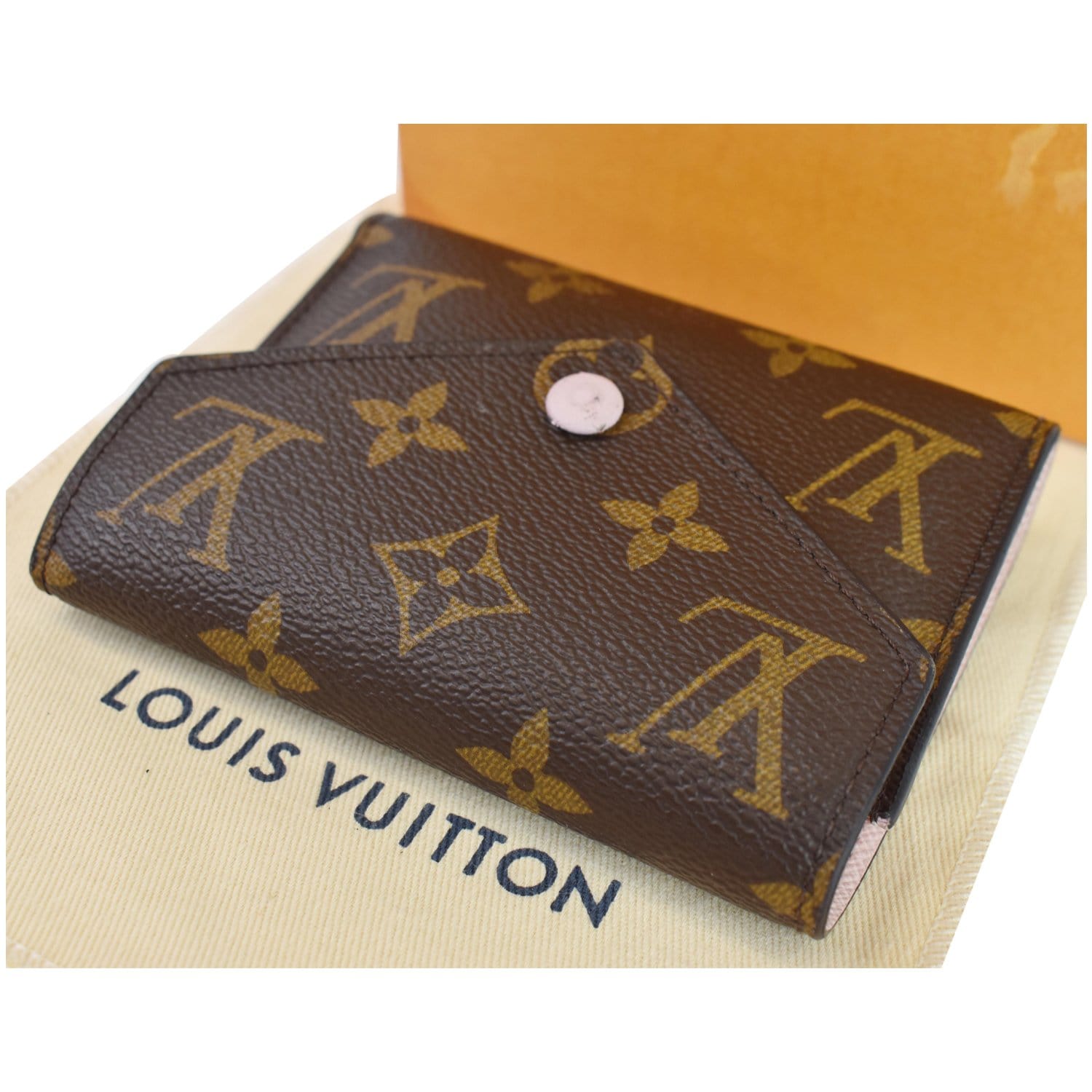 NEW! 2017 Authentic Louis Vuitton Monogram Canvas Victorine Wallet
