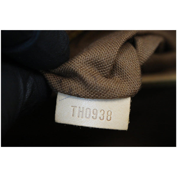 Louis Vuitton Alma Monogram Canvas Satchel Bag Brown -  tag number
