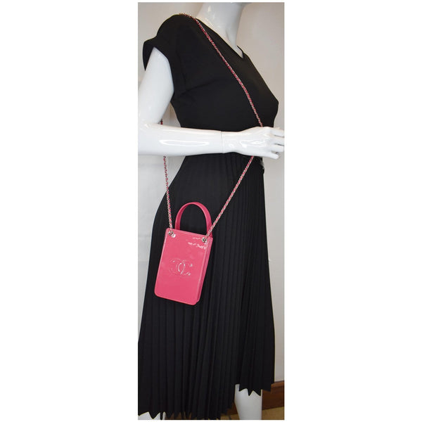 Chanel O-Phone Holder Patent Leather Shoulder bag