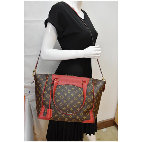LOUIS VUITTON Estrela NM Monogram Canvas Shoulder Bag Coquelicot
