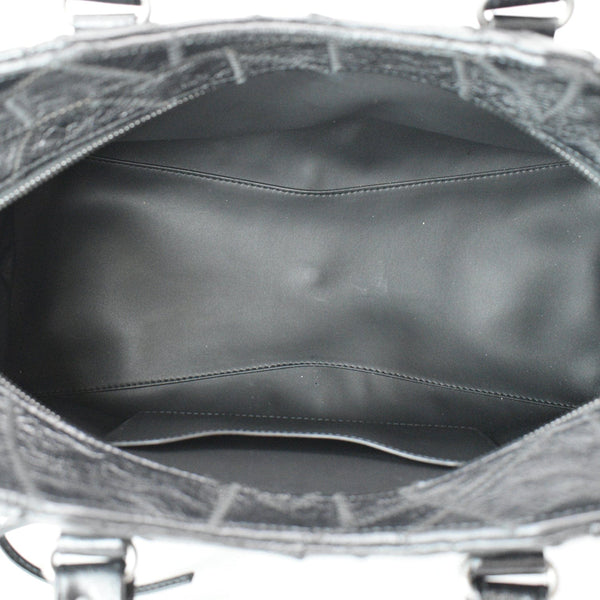 BALENCIAGA Neo Classic Patchwork Leather Top Handle Shoulder Bag Balck