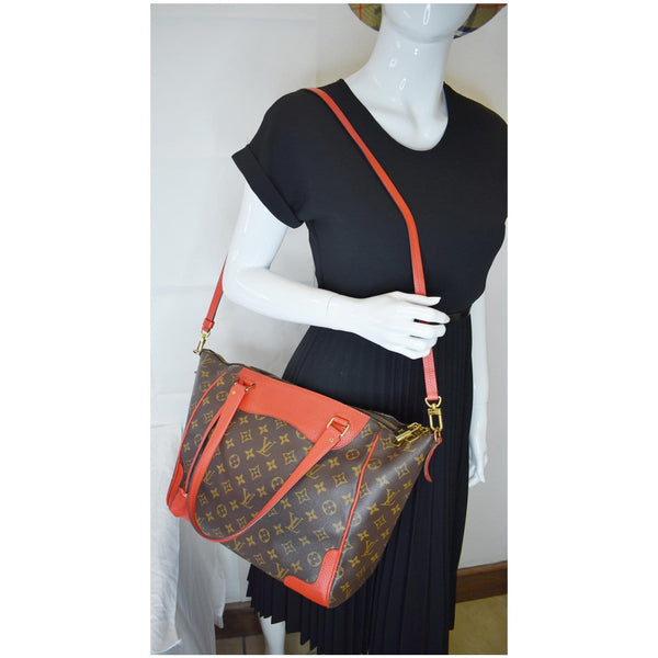 LOUIS VUITTON Estrela NM Monogram Canvas 2Way Shoulder Bag Coquelicot