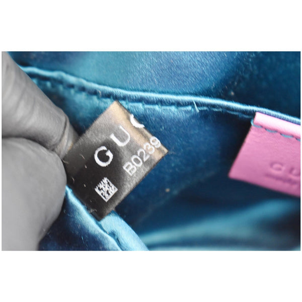 GUCCI GG Marmont Mini Marquise Crystal Velvet Crossbody Bag Pink 448065