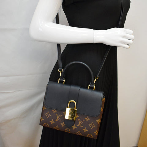 LOUIS VUITTON Locky BB Monogram Canvas Crossbody Bag Brown