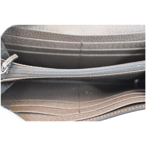 GUCCI Ophidia GG Continental Supreme Canvas Wallet Beige 523153