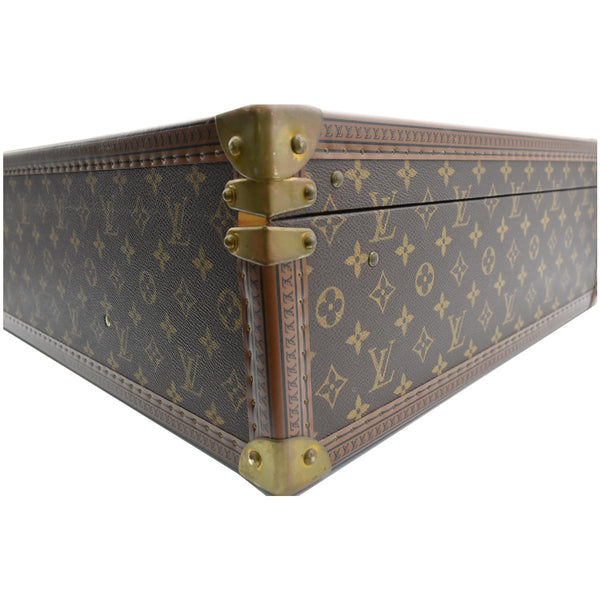 LOUIS VUITTON Bisten 70 Monogram Canvas Suitcase Bag Brown
