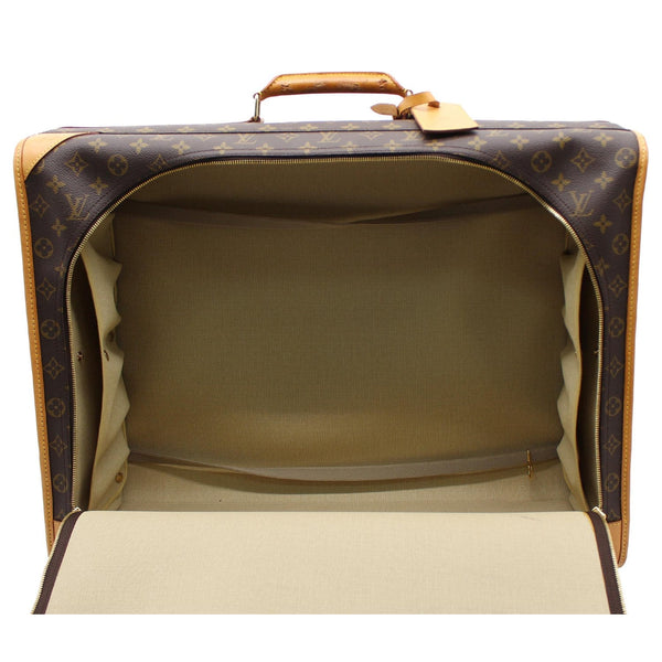 Louis Vuitton Pullman 75 Monogram Canvas Suitcase Bag inside view
