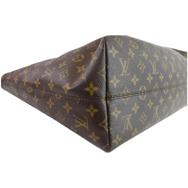 LOUIS VUITTON Raspail MM Monogram Canvas Shoulder Bag Brown