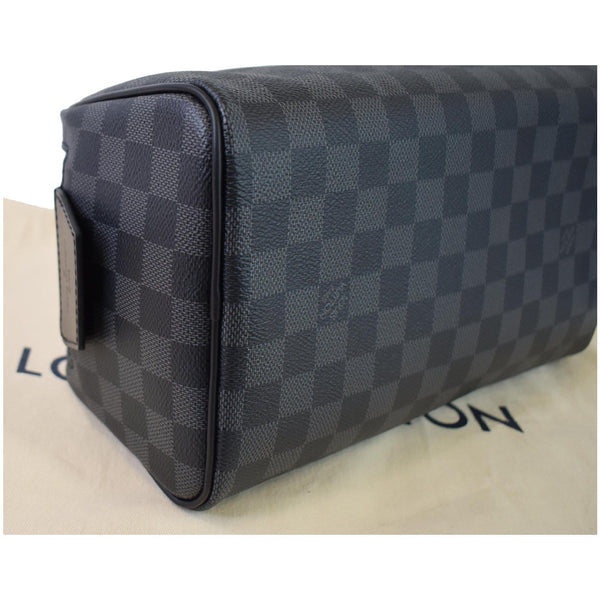 LOUIS VUITTON Dopp Kit Damier Graphite Toilet Pouch Black