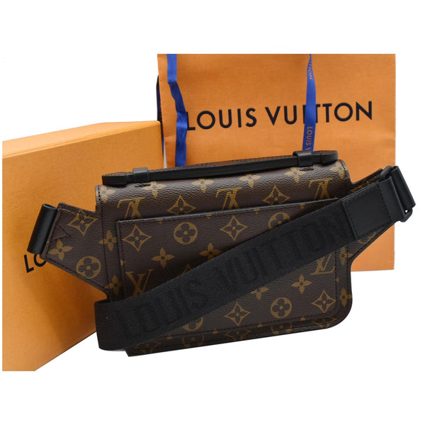 LOUIS VUITTON S-Lock Sling Monogram Macassar Crossbody Bag Brown