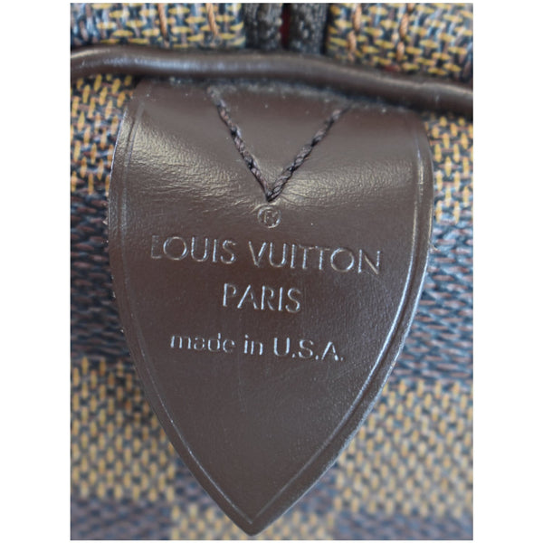 LOUIS VUITTON Speedy 30 Damier Ebene Satchel Handbag Brown
