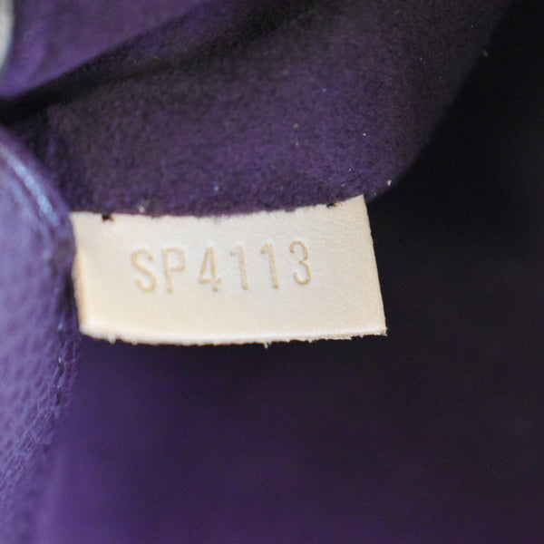 LOUIS VUITTON Pallas Monogram Canvas Satchel Bag Brown