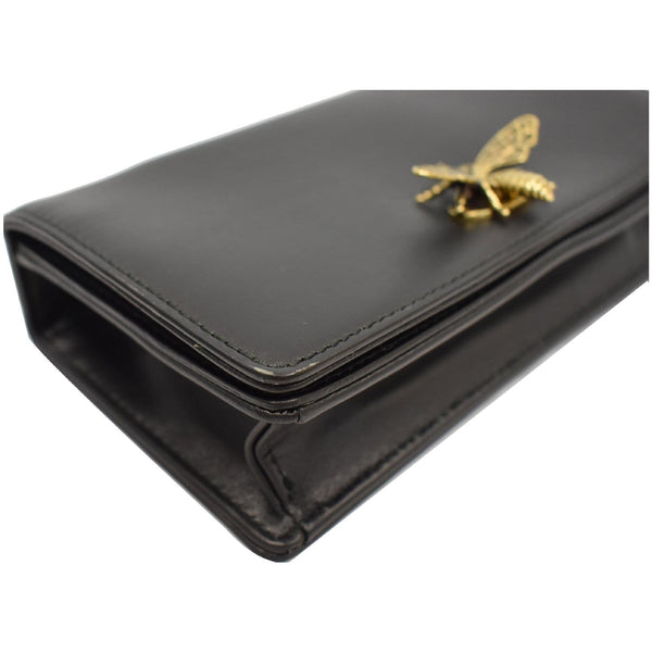 preowned Christian Dior Bee Leather Pouch - for sale at DDH