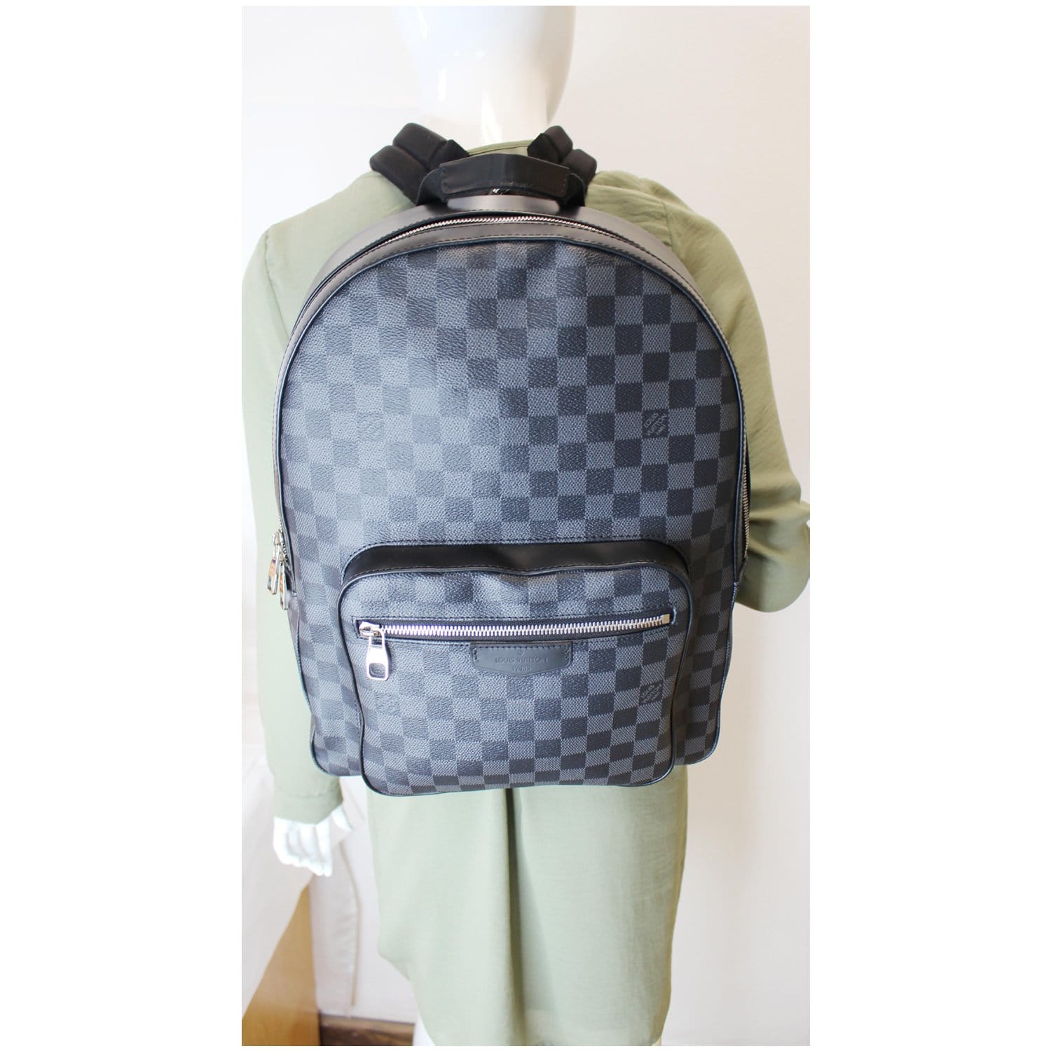 fake josh louis vuitton backpack Louis Vuitton Josh Damier Graphite Checks Backpack Bag