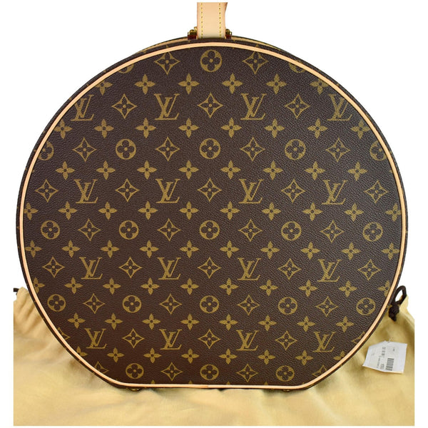 Louis Vuitton Hat Box 40 Monogram Canvas Travel Handbag - round shape