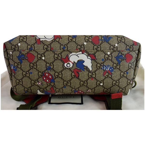 GUCCI Children's Duck Printed GG Coated Canvas Backpack Biege