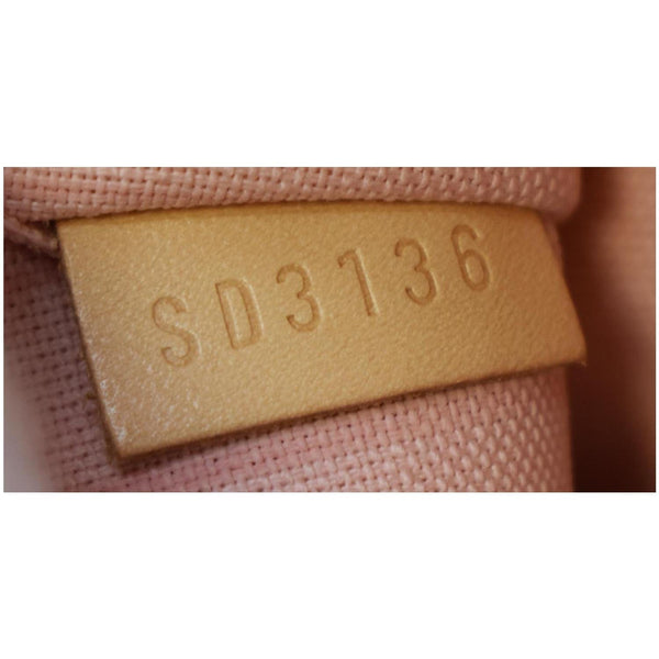 LOUIS VUITTON Neverfull MM Damier Azur Pochette Wristlet Pouch White