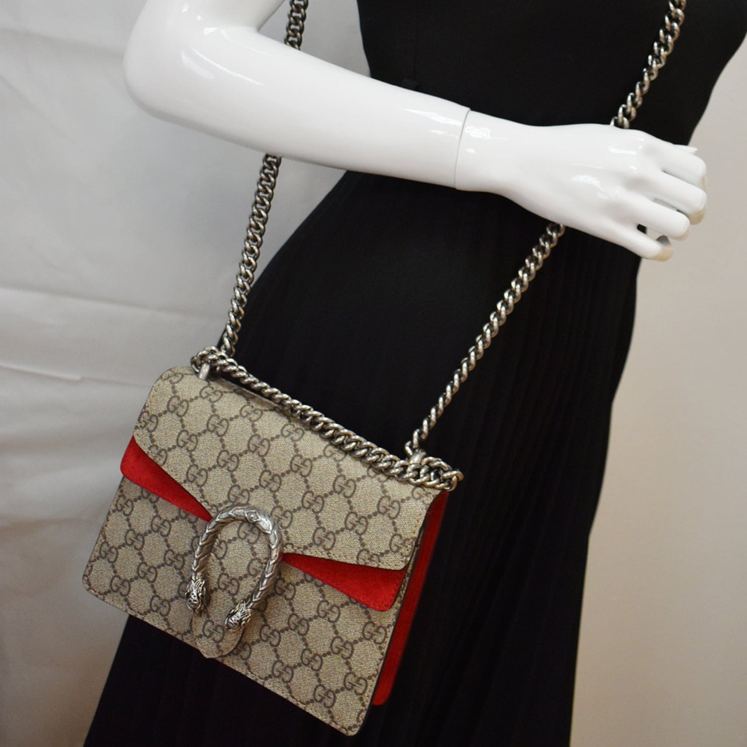 GG Supreme Canvas Mini Bag in Beige - Gucci