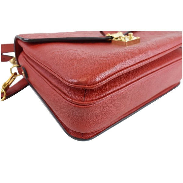 LOUIS VUITTON Metis Pochette Empreinte Leather Crossbody Bag Red
