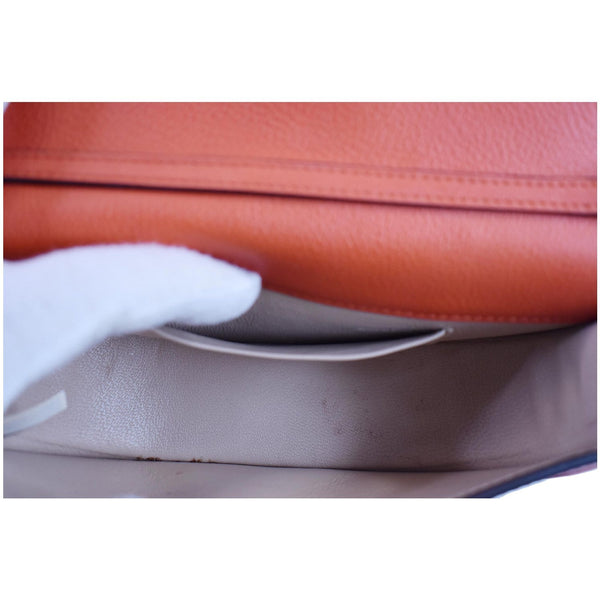 CHLOE Small Nile Bracelet Minaudiere Leather Clutch Bag Red