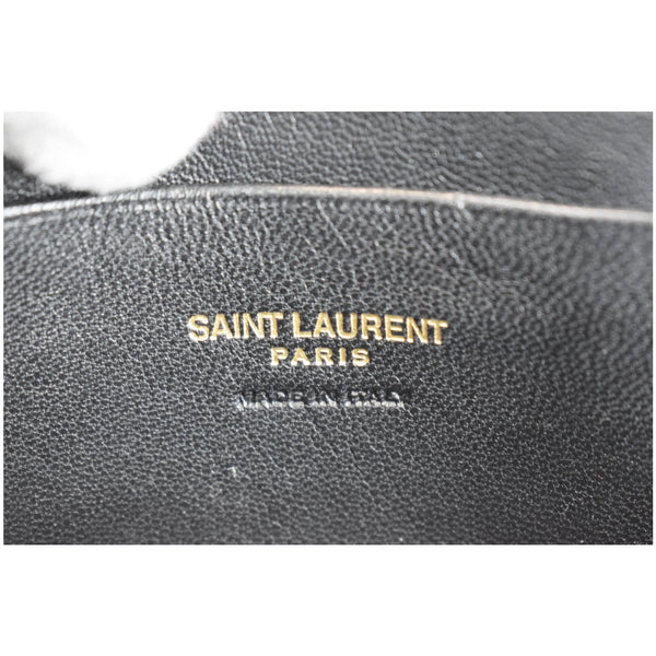 YVES SAINT LAURENT Mini Lou Grain De Poudre Camera Bag Black