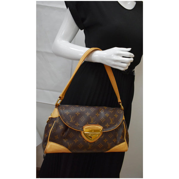 Louis Vuitton Beverly MM Monogram Canvas Satchel Bag