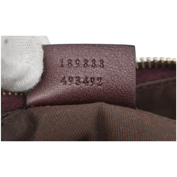 GUCCI D Ring Large Monogram Hobo Bag Brown 189833