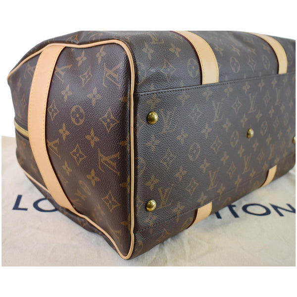 LOUIS VUITTON Carryall Monogram Canvas Satchel Bag Brown