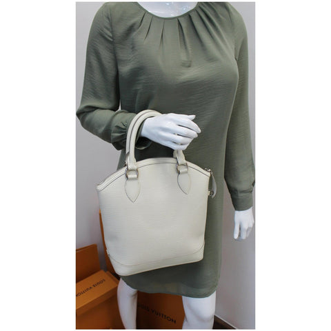 Louis Vuitton Lockit Epi Leather HandBag Ivory