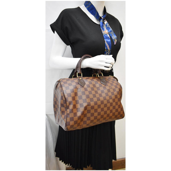 Louis Vuitton Speedy 30 Damier Ebene Satchel Bag - women handbag| DDH