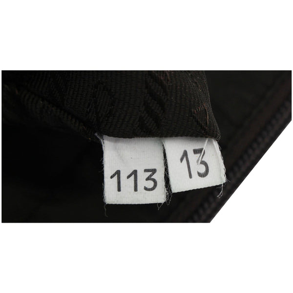 Prada Nylon Tote Shoulder Bag Dark Green - code tag