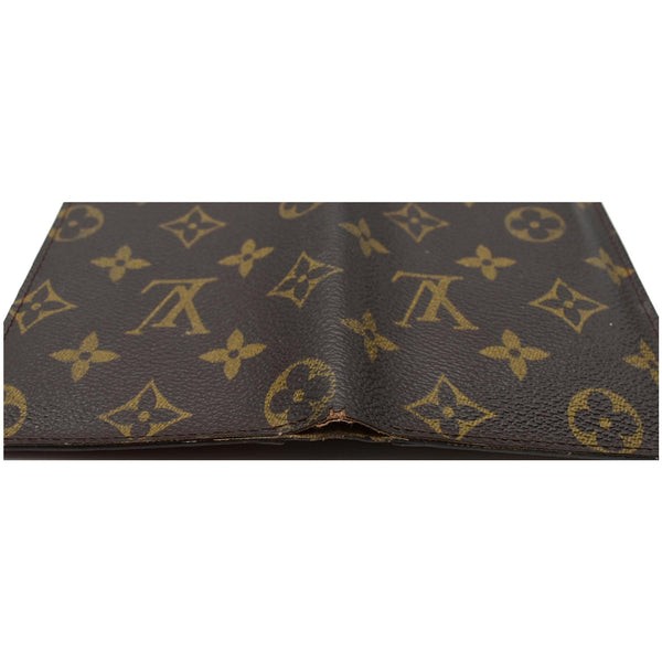 LOUIS VUITTON Checkbook Holder Monogram Canvas Wallet Brown