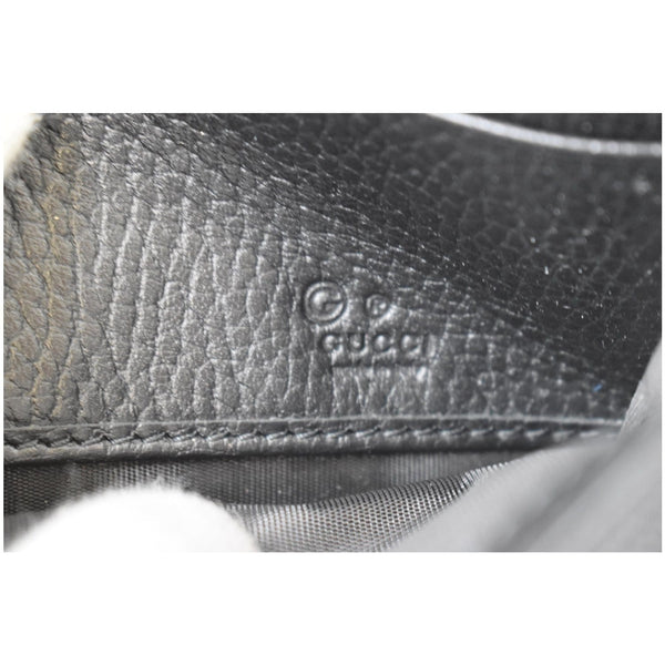 GUCCI GG Interlocking Continental Leather Wallet Black 598166