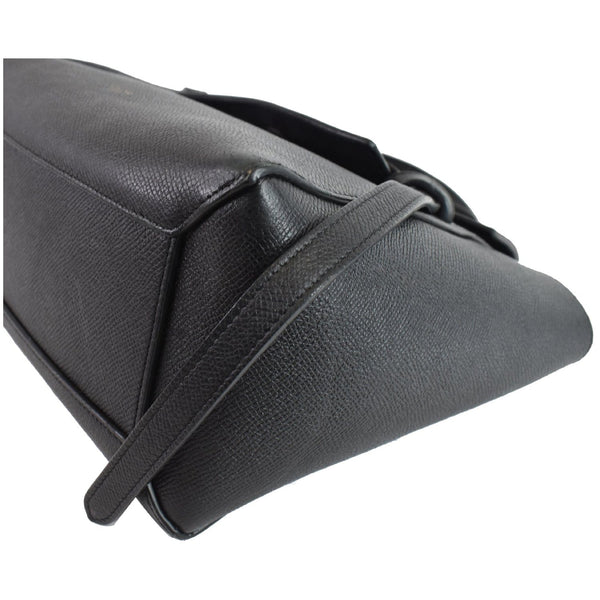 CELINE Micro Belt Grained Calfskin 2Way Shoulder Bag Black