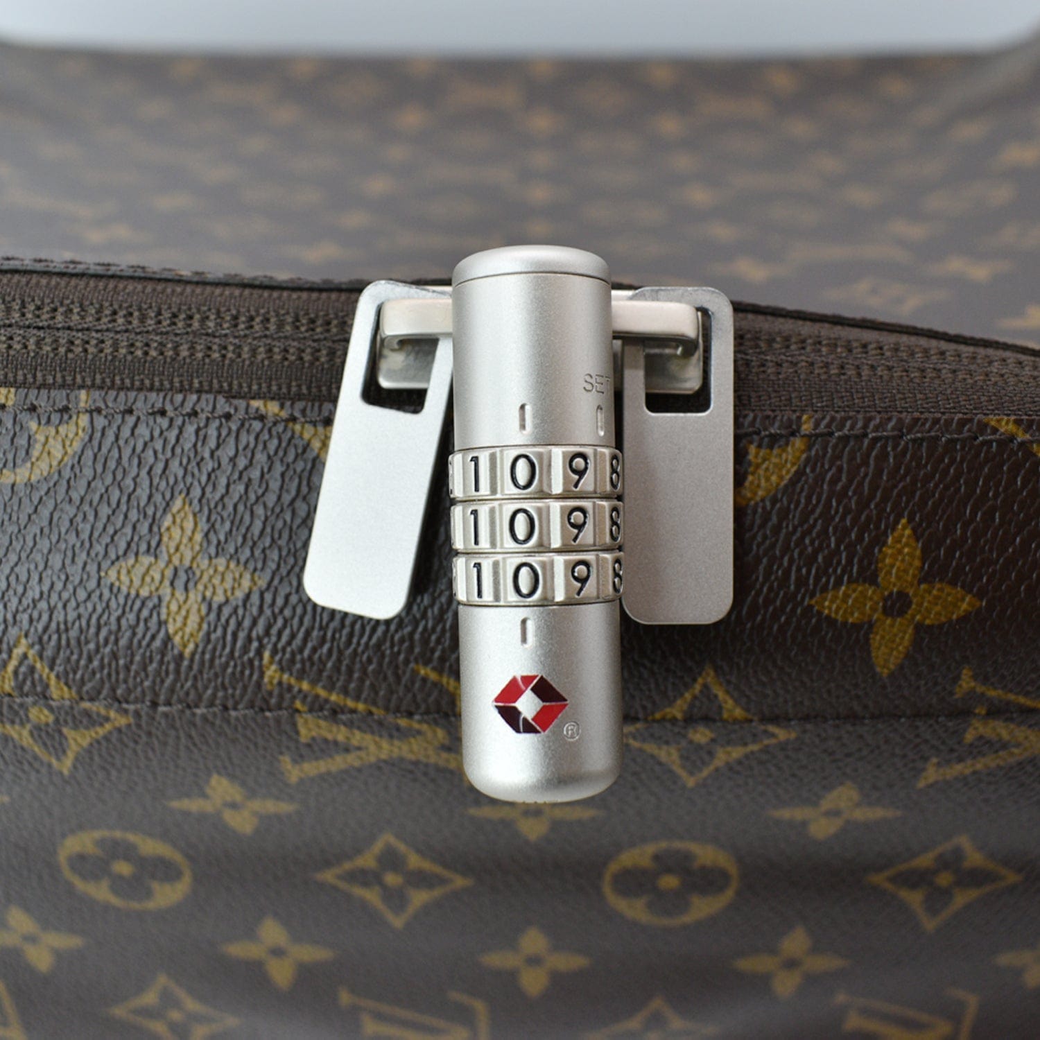 Louis Vuitton Monogram Soft Double Luggage Travel Bag Brown