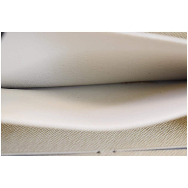 Louis Vuitton Damier Azur Zippy Long Wallet White - white interior